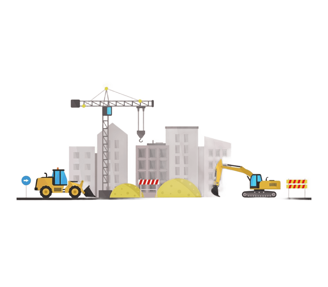 Illustration d'un chantier de construction
